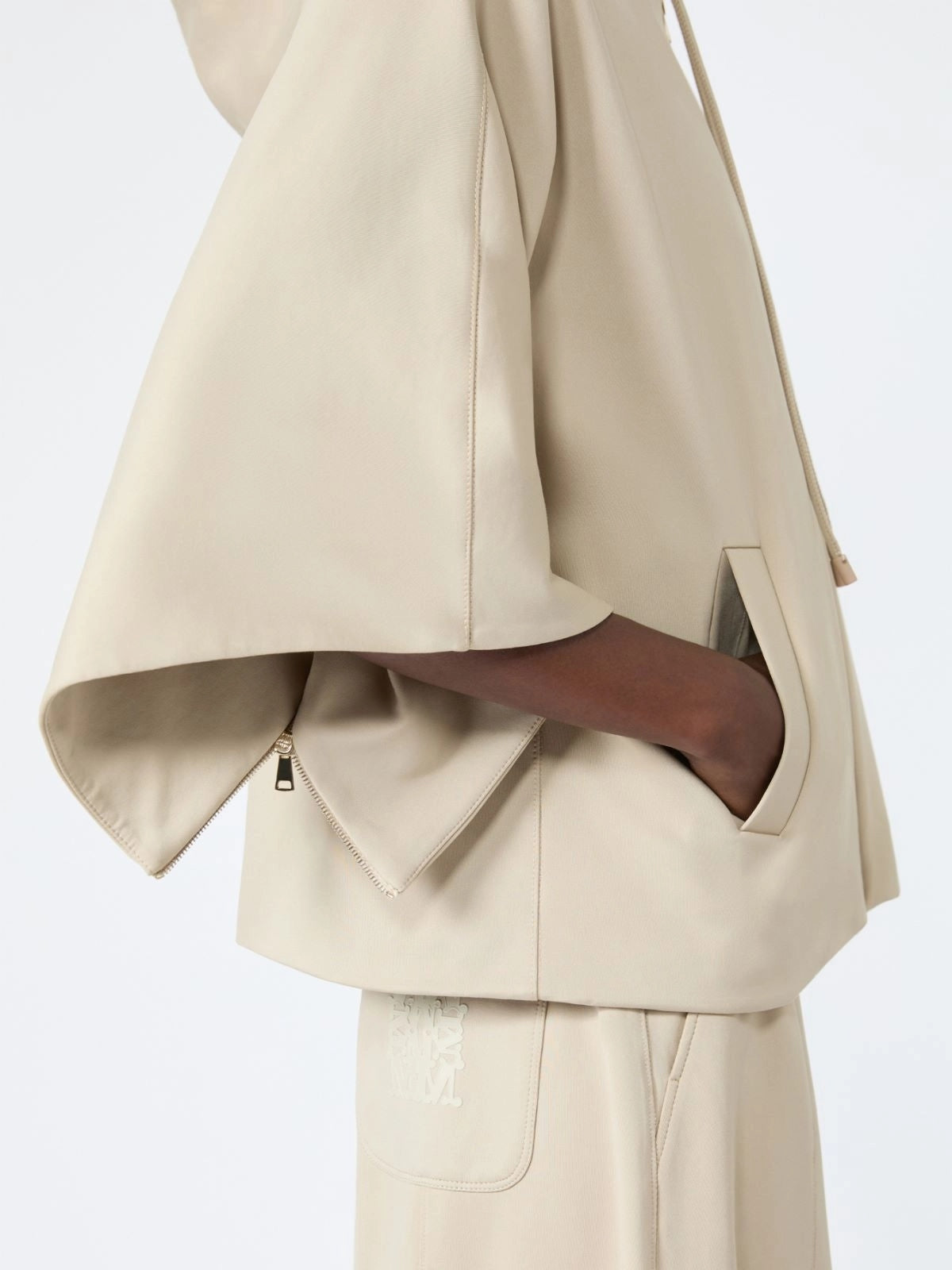 MAX MARA<BR/>Maglia boxy in jersey tecnico di cotone - Roccia MXMFIDATO 005 MAX MARA 