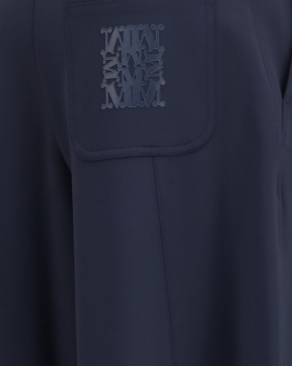 MAX MARA<BR/>Pantalone barrel leg in jersey tecnico di cotone - Blu MXMOLMO 003 MAX MARA 