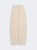 MAX MARA Pantalón de pierna barrel de jersey técnico de algodón - Piedra