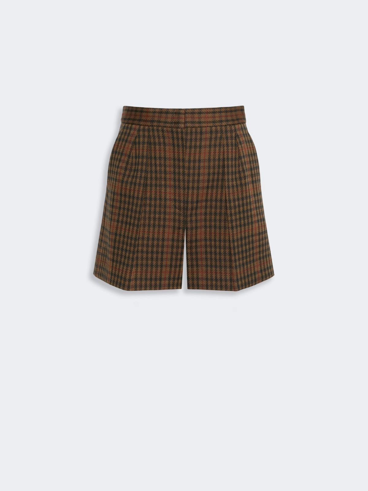 MAX MARA<BR/>Short in jersey Principe di Galles - Cuoio MXMPARATA 002 MAX MARA 
