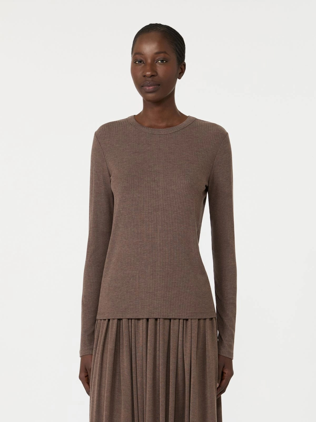 Maglia in jersey a maniche lunghe MXMSALMONE 004 MAX MARA 