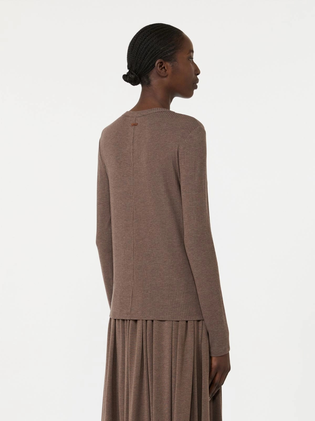 Maglia in jersey a maniche lunghe MXMSALMONE 004 MAX MARA 
