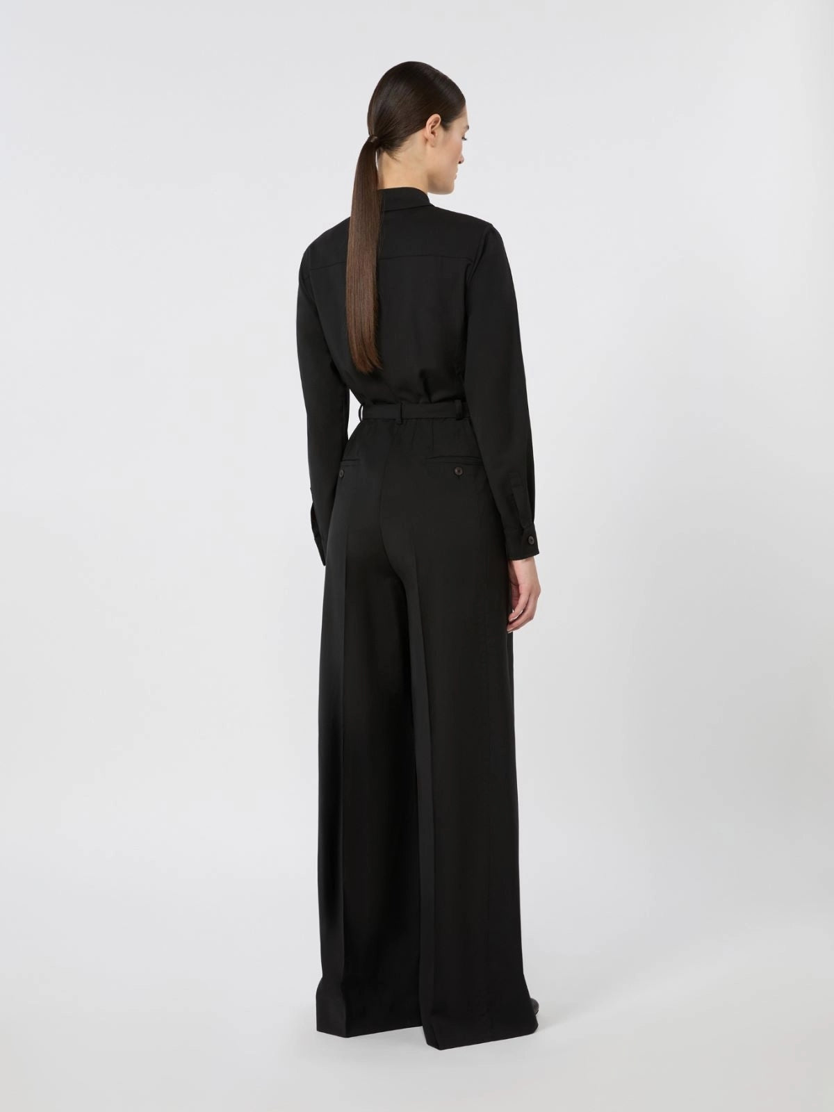 Tuta in tela di pura lana MXMZIGRINO 004 MAX MARA 