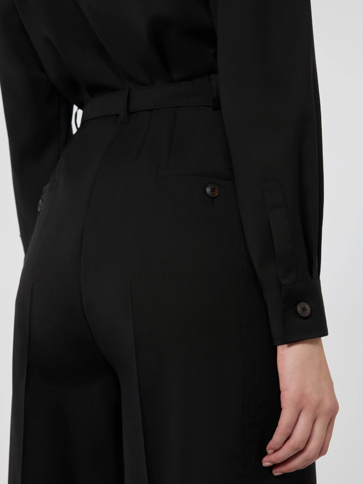 Tuta in tela di pura lana MXMZIGRINO 004 MAX MARA 