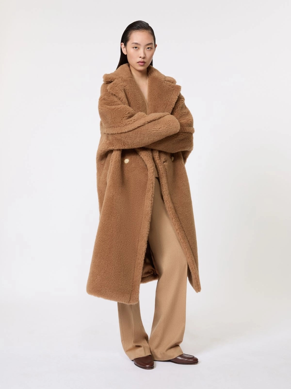 MAX MARA<BR/>Teddy Bear Icon Coat - Cammello TEDDY 001 MAX MARA 