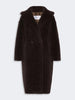 MAX MARATeddy Bear Icon Coat in alpaca e lana - Marrone scuro