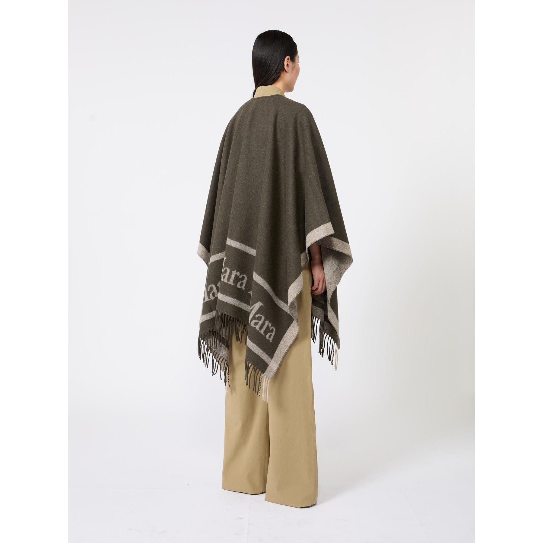 MAXMARA ACCESSORI<BR/>Poncho in lana jacquard HILDE 004 MAX MARA ACCESSORI 