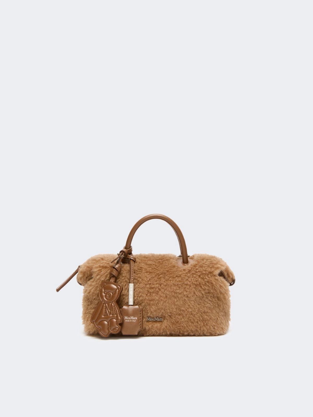 MAXMARA ACCESSORI<BR/>Bauletto piccolo in Teddy - Cammello MXATEDDYHOL 001 MAX MARA ACCESSORI 