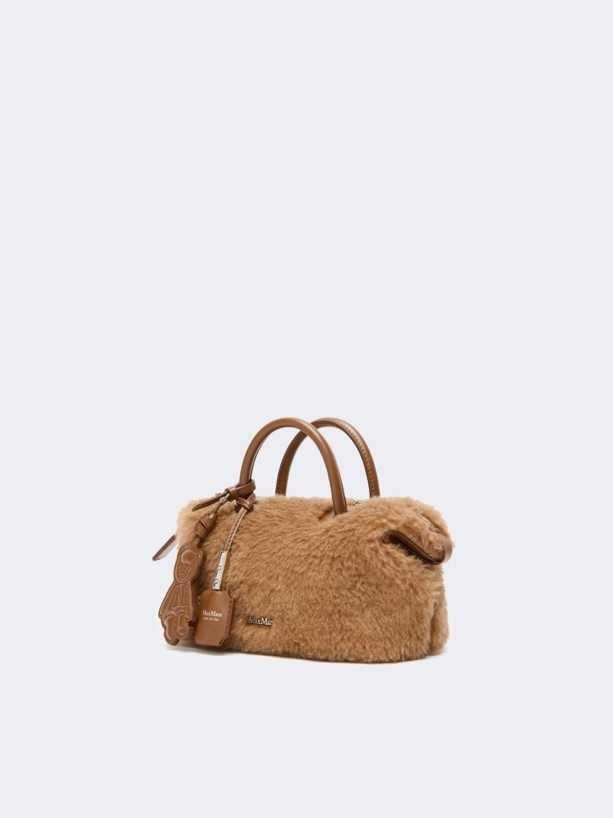 MAXMARA ACCESSORI<BR/>Bauletto piccolo in Teddy - Cammello MXATEDDYHOL 001 MAX MARA ACCESSORI 