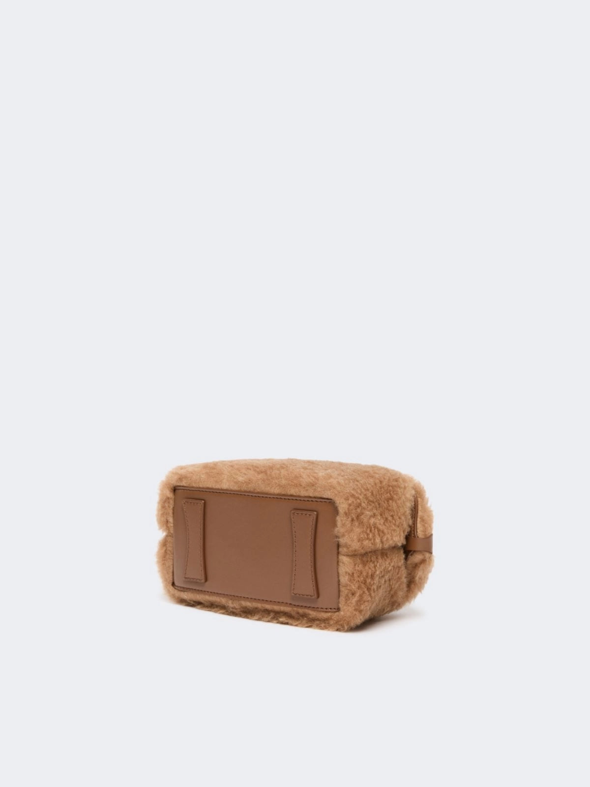 MAXMARA ACCESSORI<BR/>Bauletto piccolo in Teddy - Cammello MXATEDDYHOL 001 MAX MARA ACCESSORI 