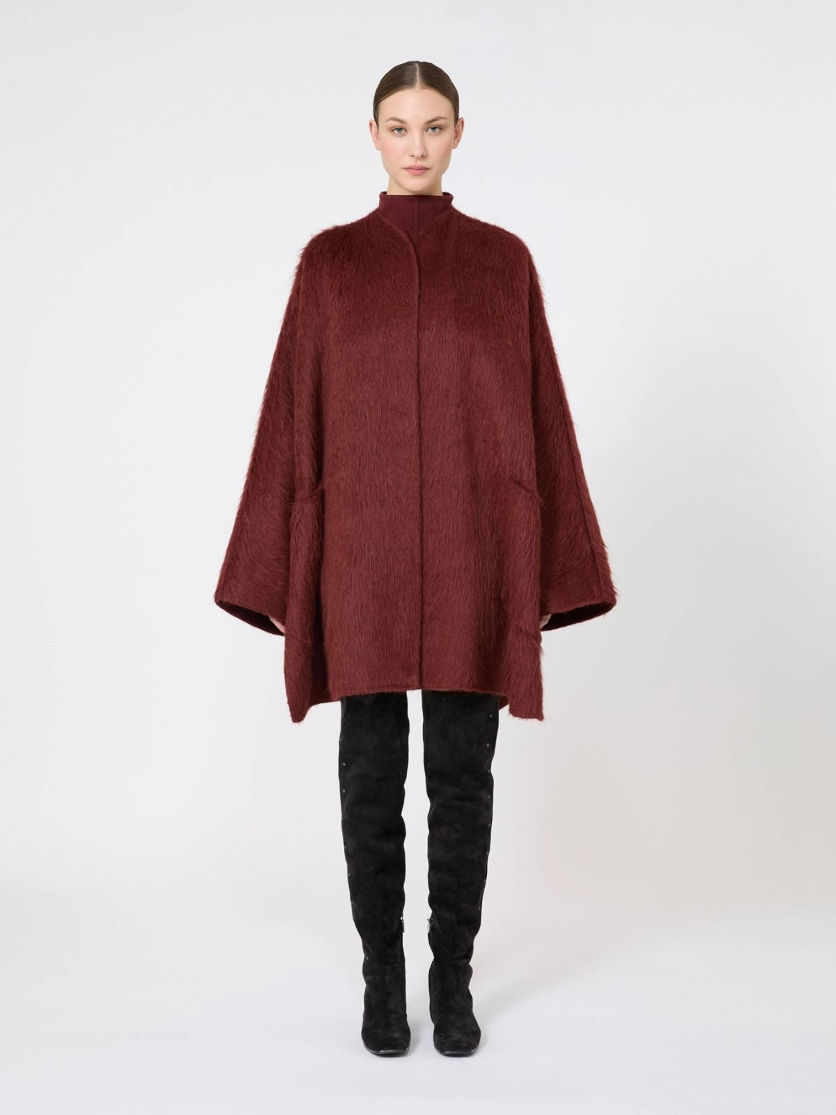 Cappotto corto in alpaca e lana MXSGERANIO 010 MAX MARA SFILATA 