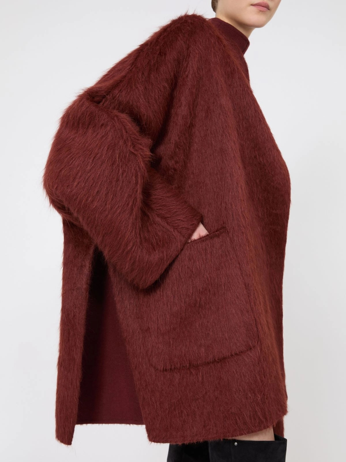 Cappotto corto in alpaca e lana MXSGERANIO 010 MAX MARA SFILATA 