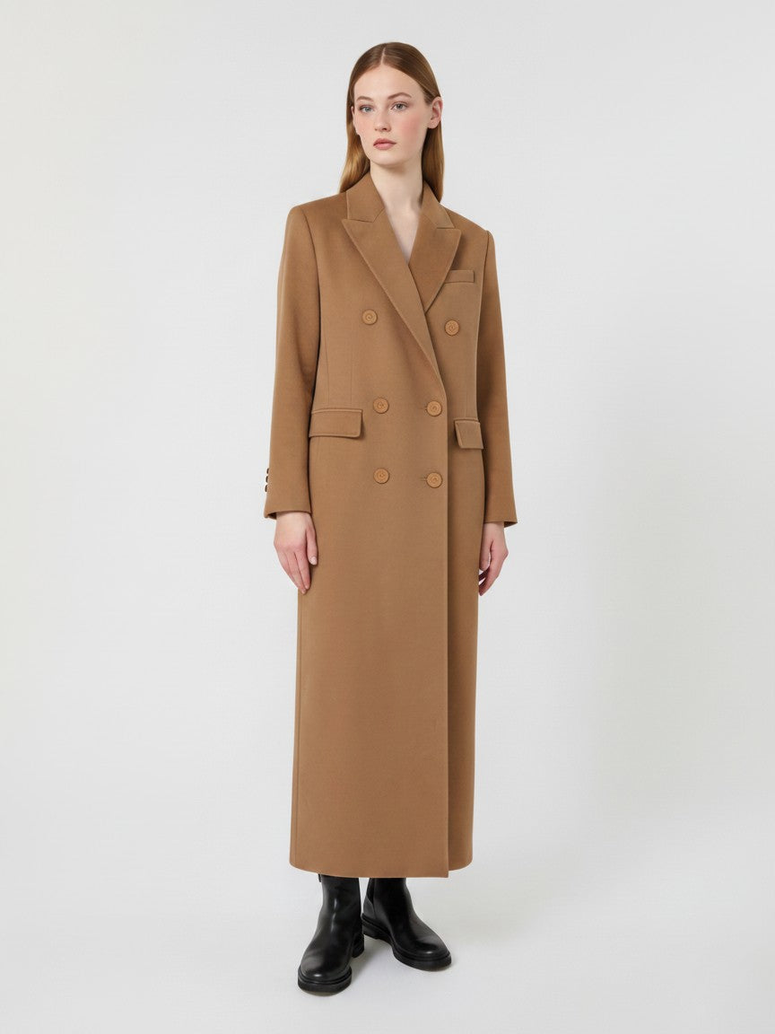 STUDIO<BR/>Cappotto doppiopetto in lana - Cammello MSTEFFIGE 006 MAX MARA STUDIO 