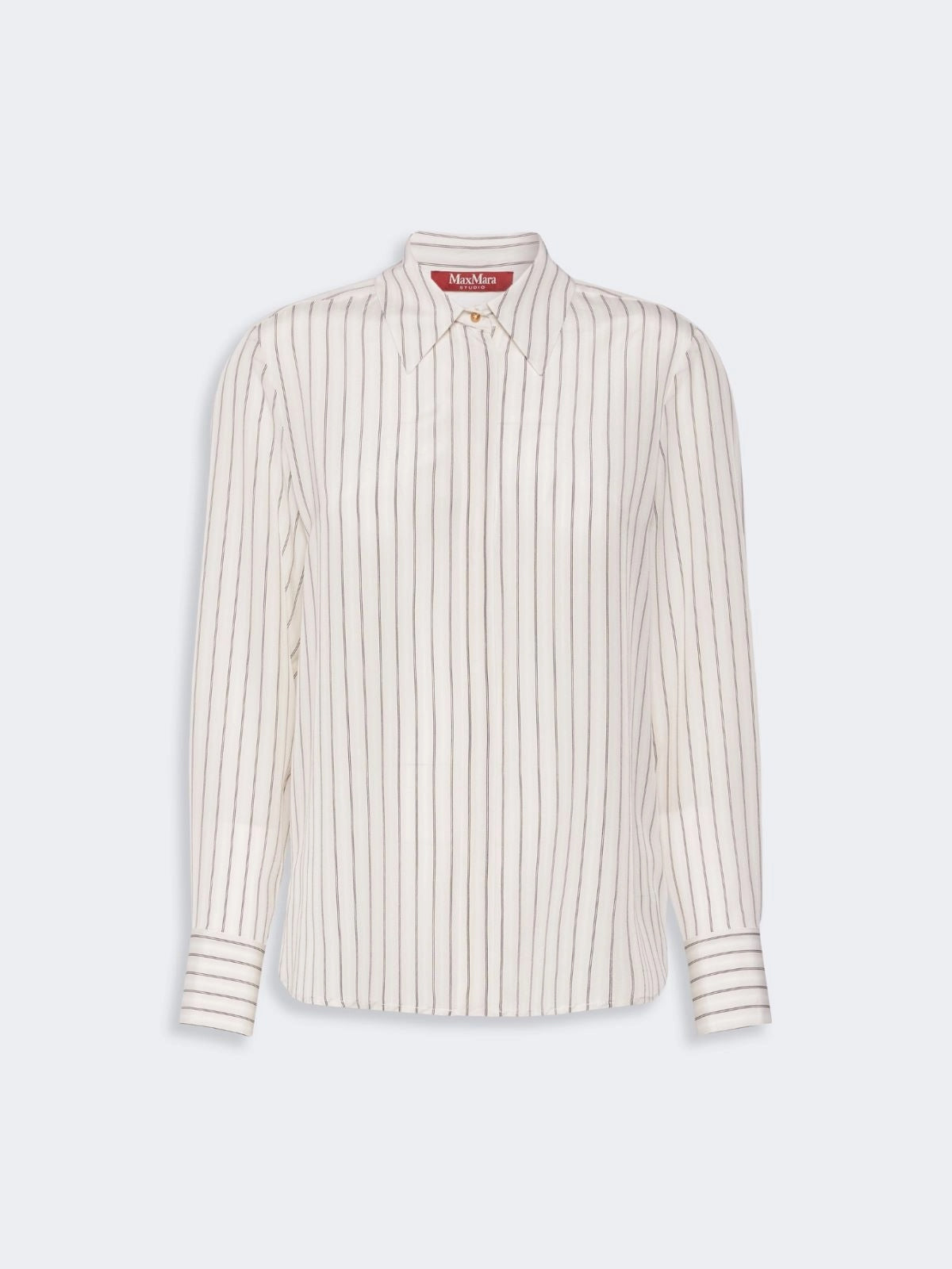 STUDIO<BR/>Camicia in seta stampata - Naturale MSTFLIRT 001 MAX MARA STUDIO 