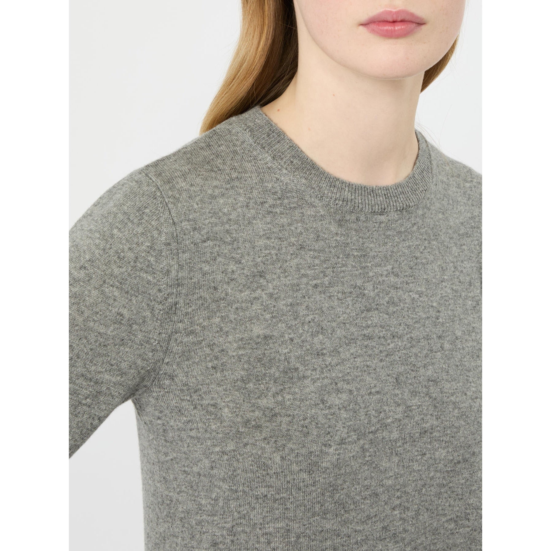 STUDIO<BR/>Maglia giro collo in filo - Grigio MSTFOLK 008 MAX MARA STUDIO 