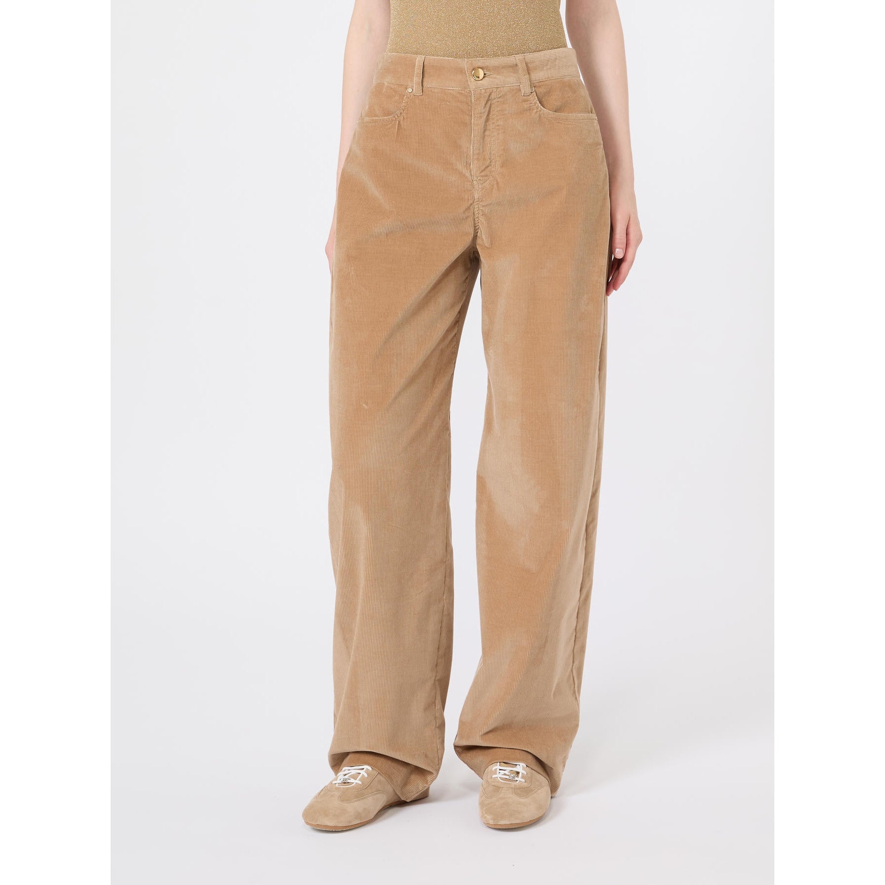 STUDIO <BR/>Pantalone in velluto di cotone a coste<BR/> MSTFRAGOLA 002 MAX MARA STUDIO 