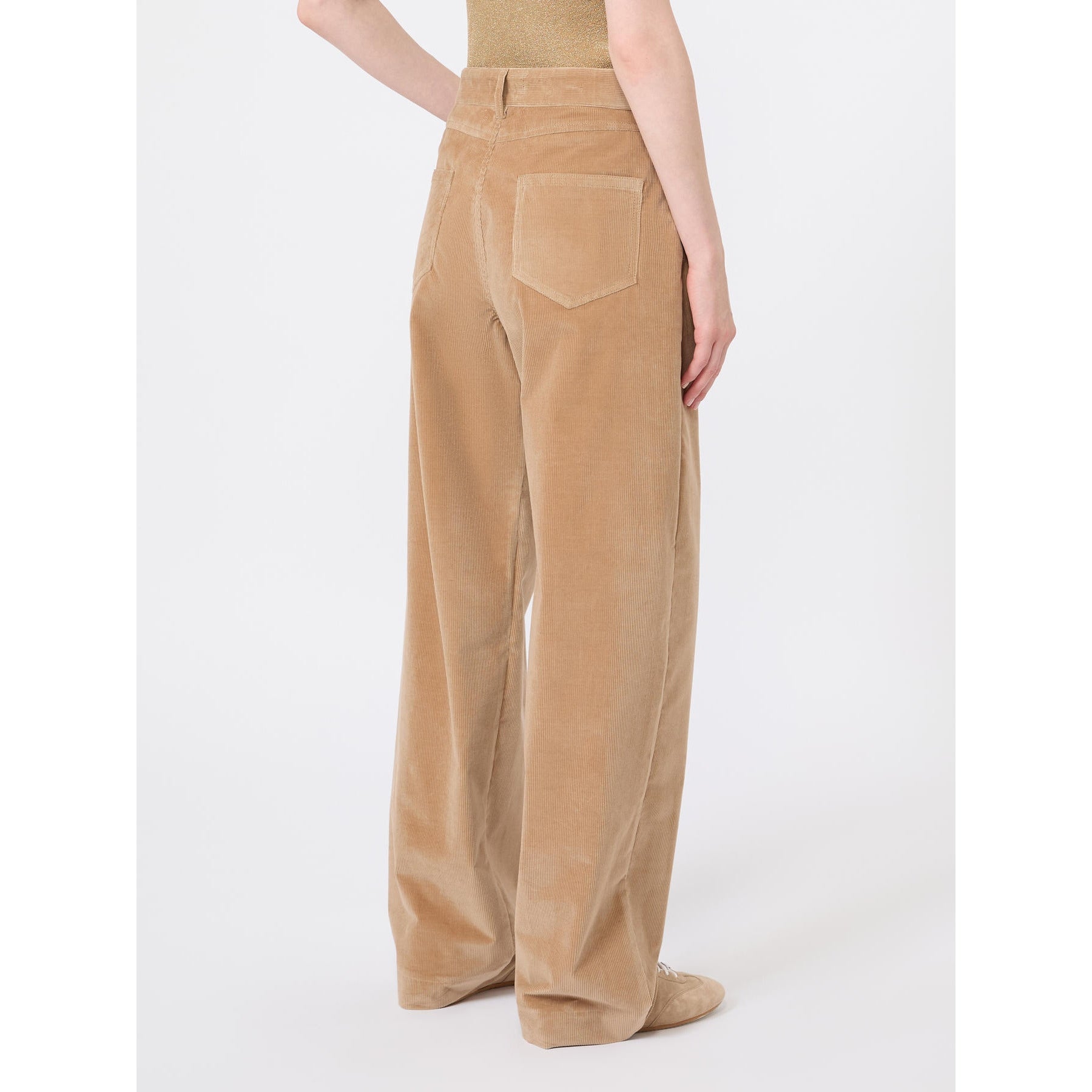 STUDIO <BR/>Pantalone in velluto di cotone a coste<BR/> MSTFRAGOLA 002 MAX MARA STUDIO 
