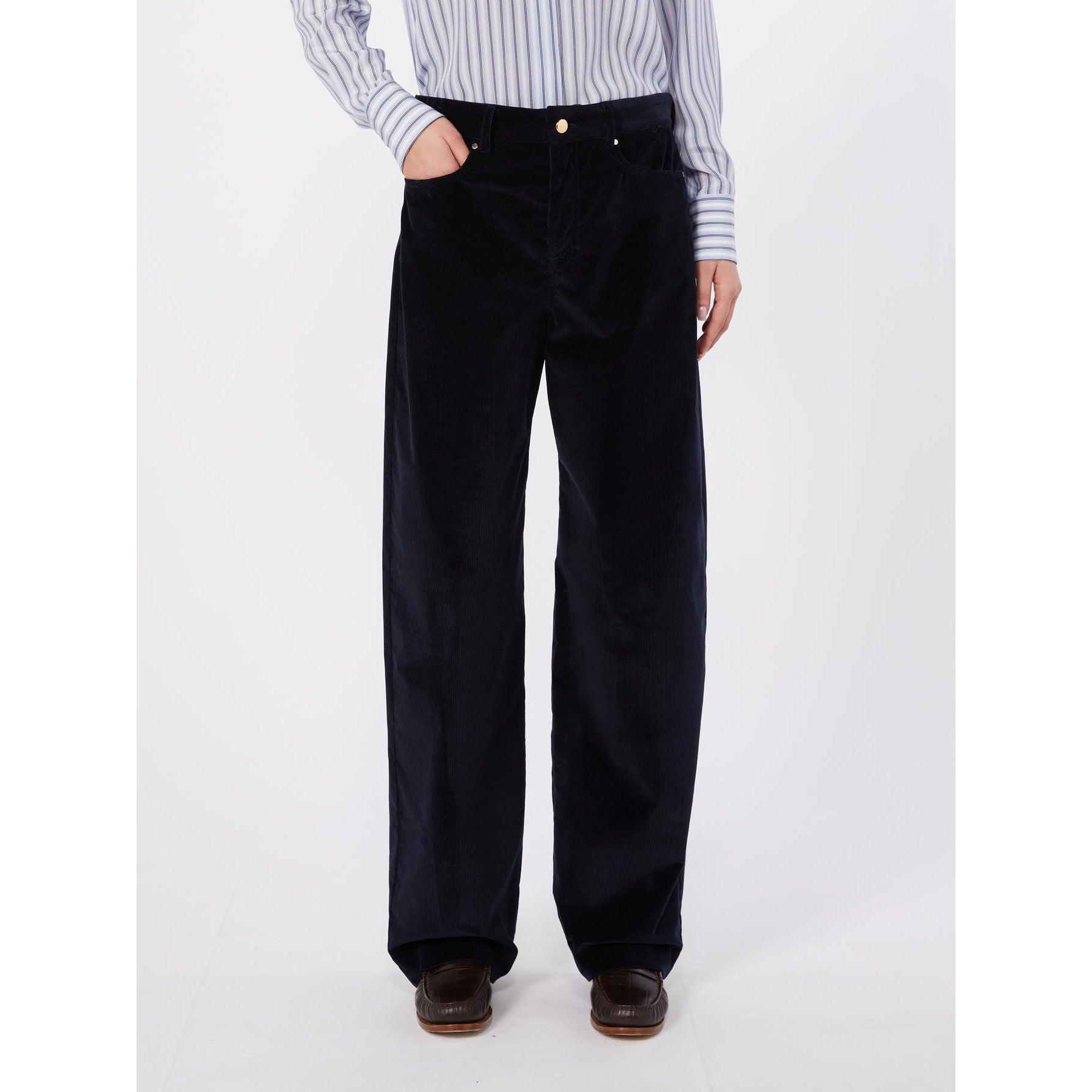 STUDIO <BR/>Pantalone in velluto di cotone a coste<BR/> MSTFRAGOLA 004 MAX MARA STUDIO 