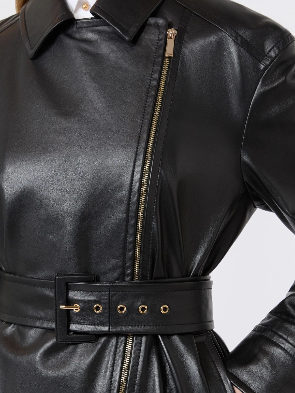 STUDIO<BR/>Giacca biker in nappa - Nero MSTGIUSTO 004 MAX MARA STUDIO 