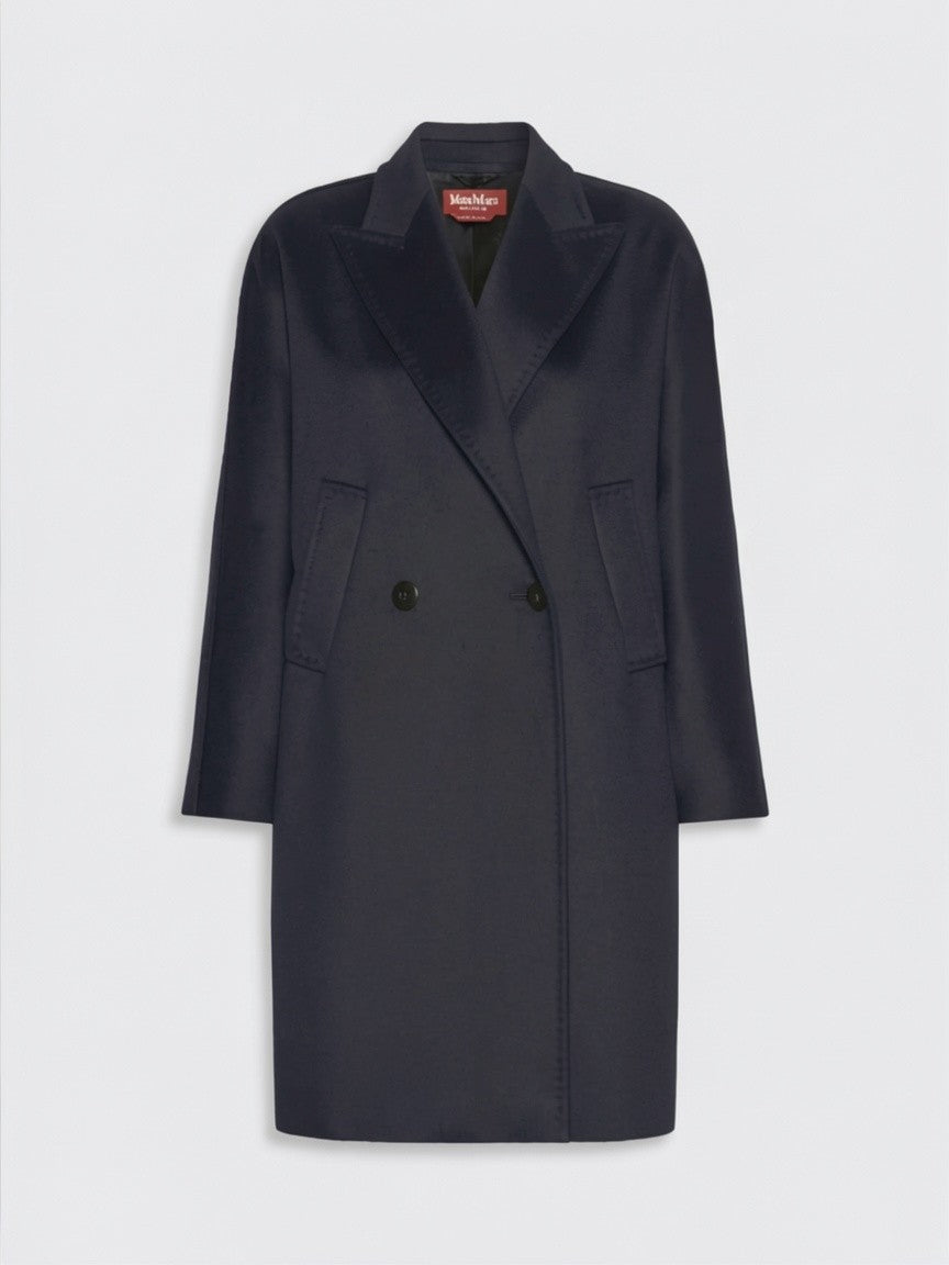 STUDIO<BR/>Cappotto doppiopetto in drap di lana - Blu MSTMASTRO 010 MAX MARA STUDIO 