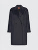 STUDIOCappotto doppiopetto in drap di lana - Blu