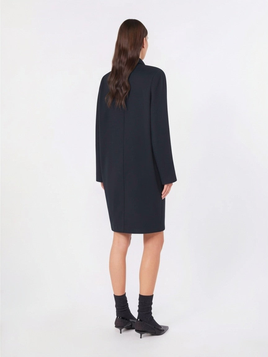 STUDIO<BR/>Cappotto doppiopetto in drap di lana - Blu MSTMASTRO 010 MAX MARA STUDIO 