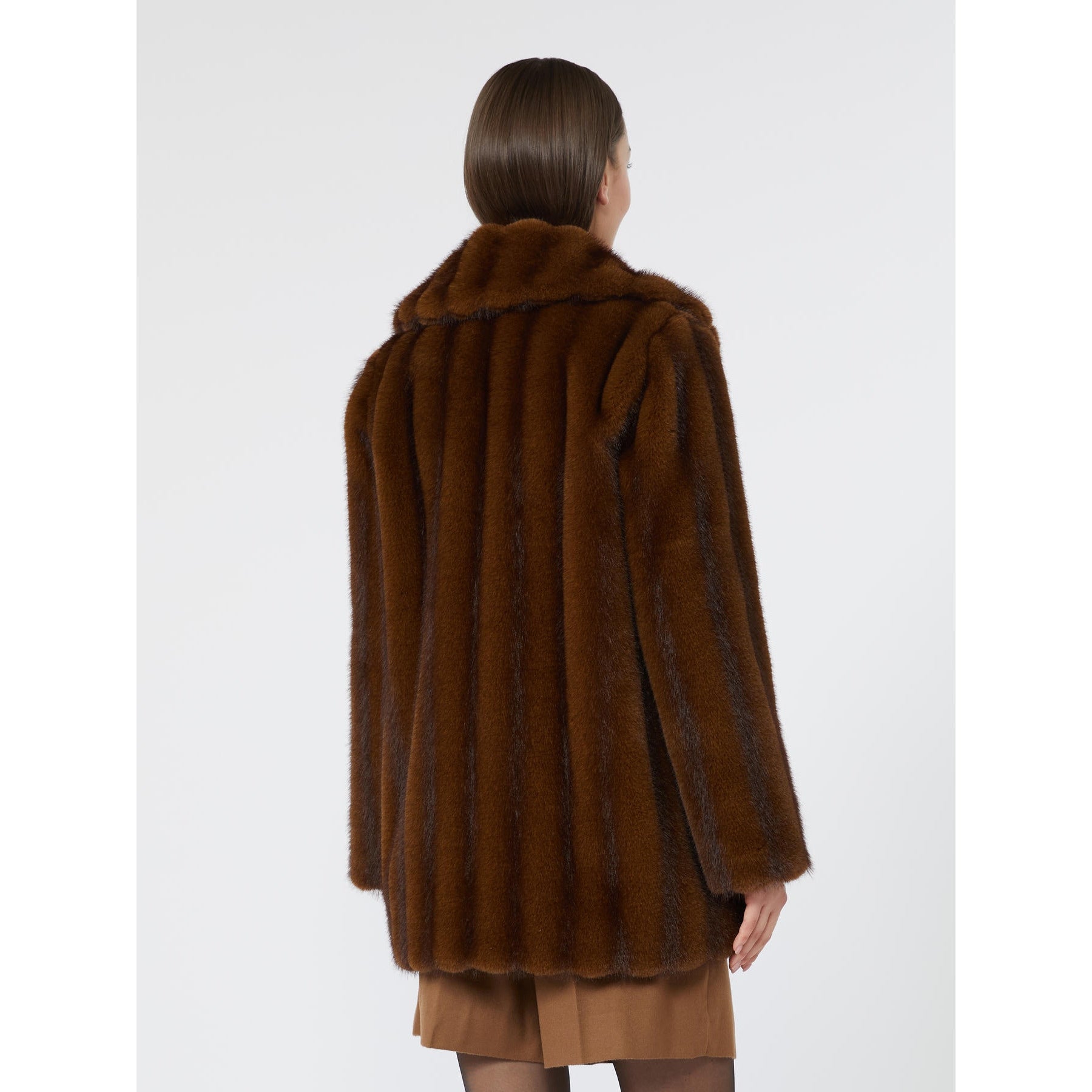 STUDIO<BR/>Cappotto dalla texture soffice - Visone MSTNEO 001 MAX MARA STUDIO 