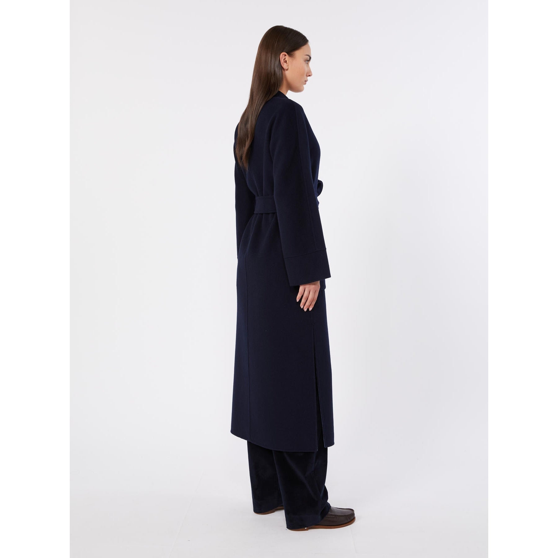 STUDIO<BR/>Cappotto lungo reversibile - Blu denim MSTNODO 002 MAX MARA STUDIO 