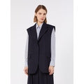 STUDIO<BR/>Giacca smanicata in lana - Blu MSTQUASAR 008 MAX MARA STUDIO 