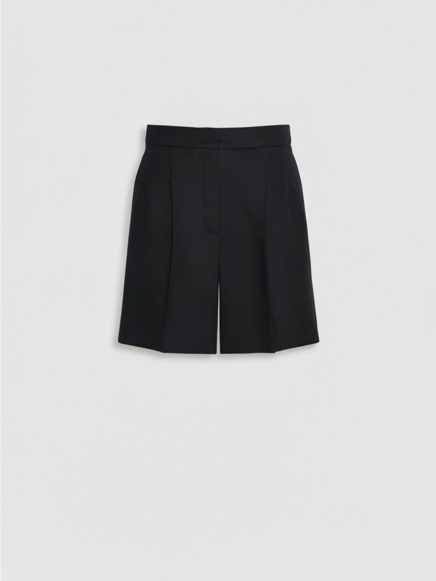 STUDIO<BR/>Short in drap di lana - Nero MSTRAGAZZA 003 MAX MARA STUDIO 
