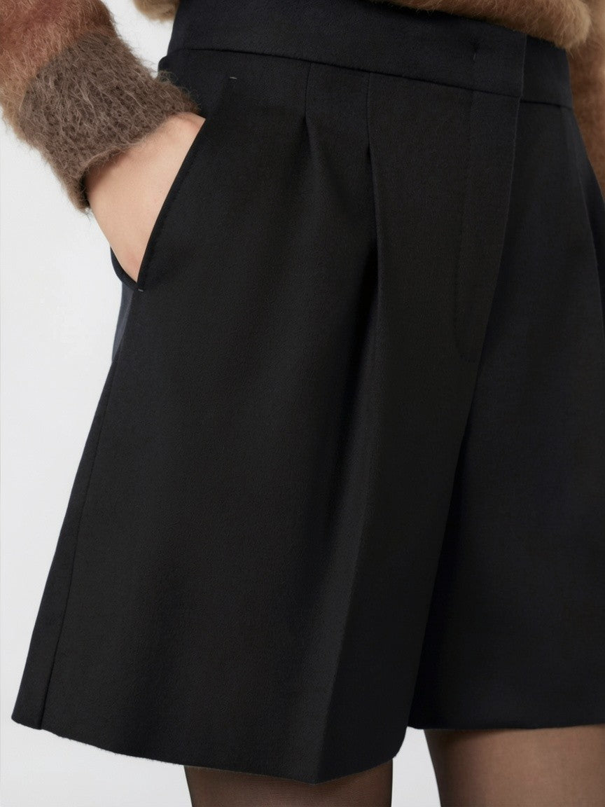 STUDIO<BR/>Short in drap di lana - Nero MSTRAGAZZA 003 MAX MARA STUDIO 