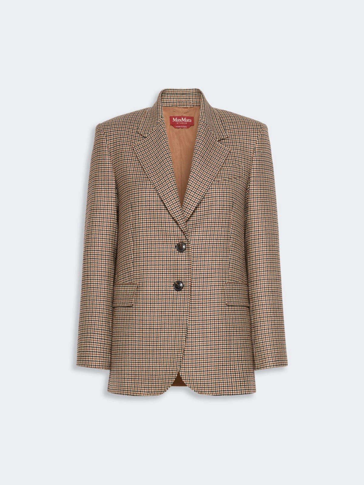 STUDIO<BR/>Blazer monopetto in lana tinto filo - Nero MSTSALICE 001 MAX MARA STUDIO 