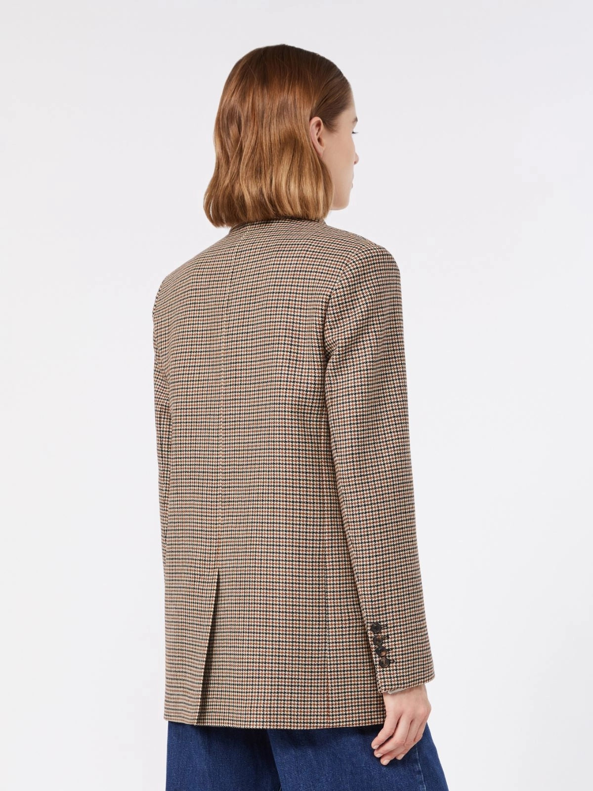 STUDIO<BR/>Blazer monopetto in lana tinto filo - Nero MSTSALICE 001 MAX MARA STUDIO 