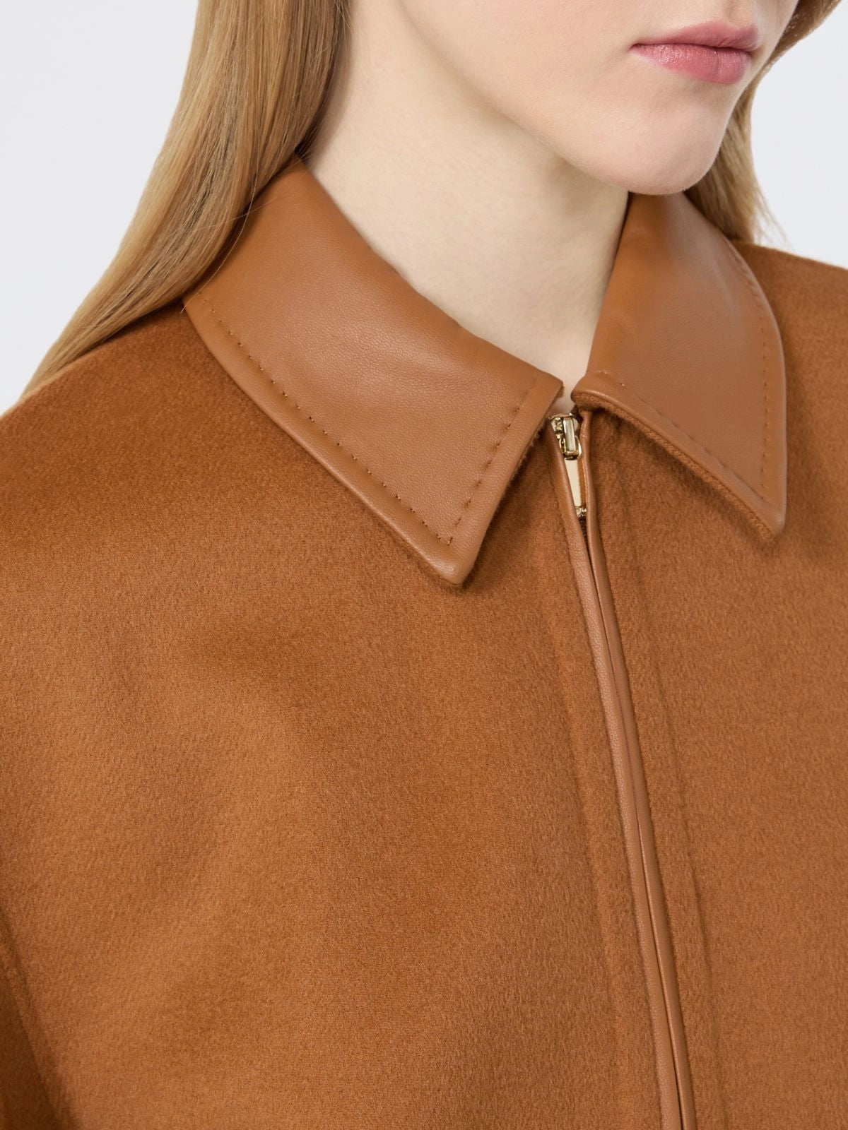 STUDIO<BR/>Cappotto in doppio di lana, cachemire e seta - Caramello MSTSFERE 083 MAX MARA STUDIO 