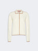 STUDIOCardigan in filato di lana e seta - Bianco Cammello
