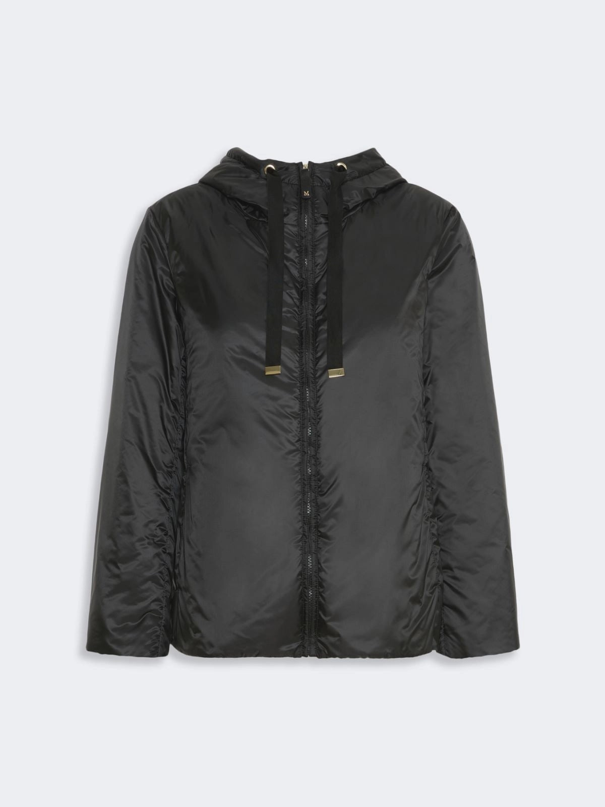 MAX MARA THE CUBE<BR/>Giacca imbottita con cappuccio in tela antigoccia - Nero GREENH 009 MAX MARA THE CUBE 
