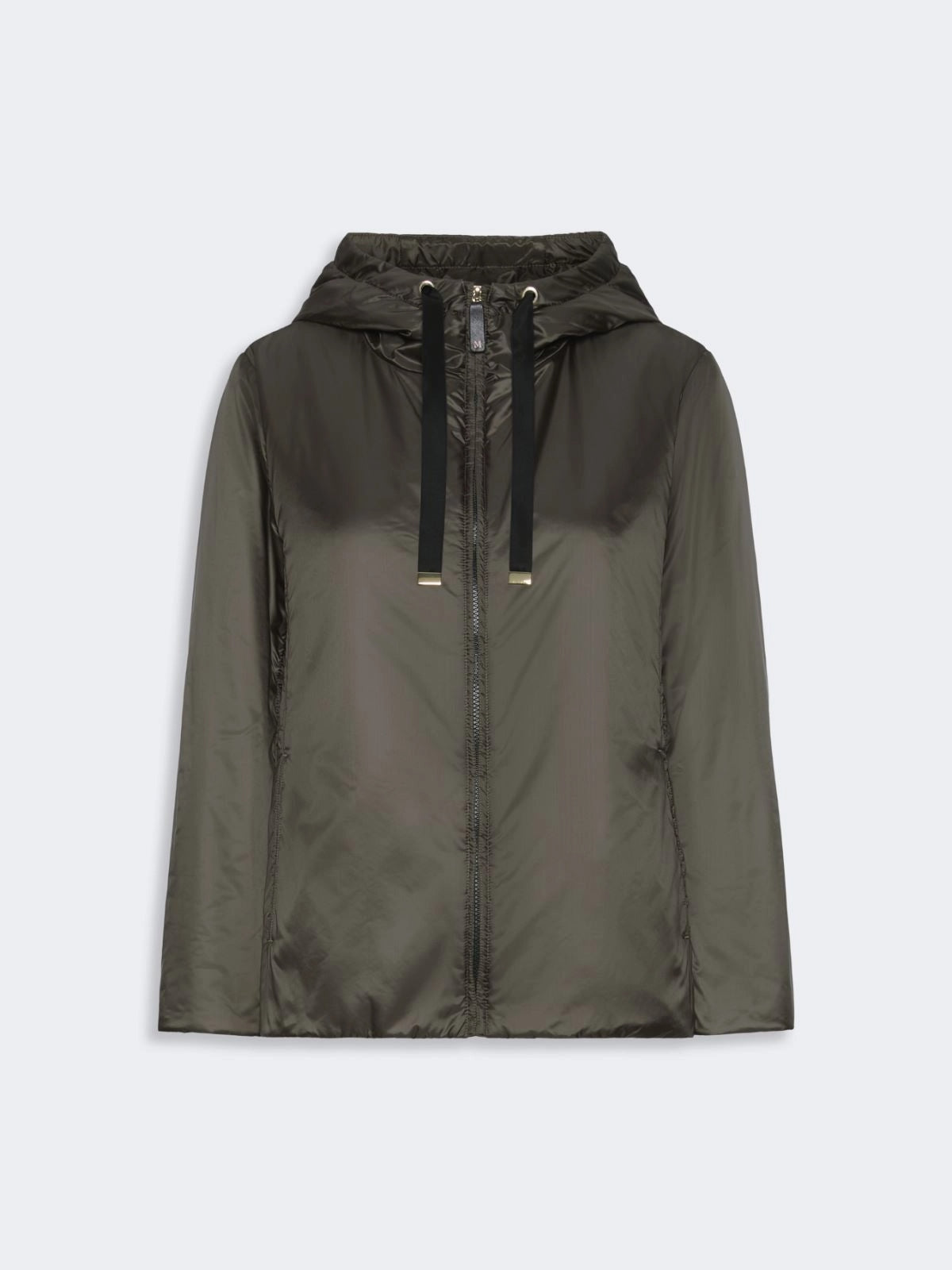 MAX MARA THE CUBE<BR/>Giacca imbottita con cappuccio in tela antigoccia - Nero GREENH 032 MAX MARA THE CUBE 