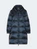 MAX MARA THE CUBEPrenda acolchada midi amplia de lona acolchada hidrófuga - Azul noche