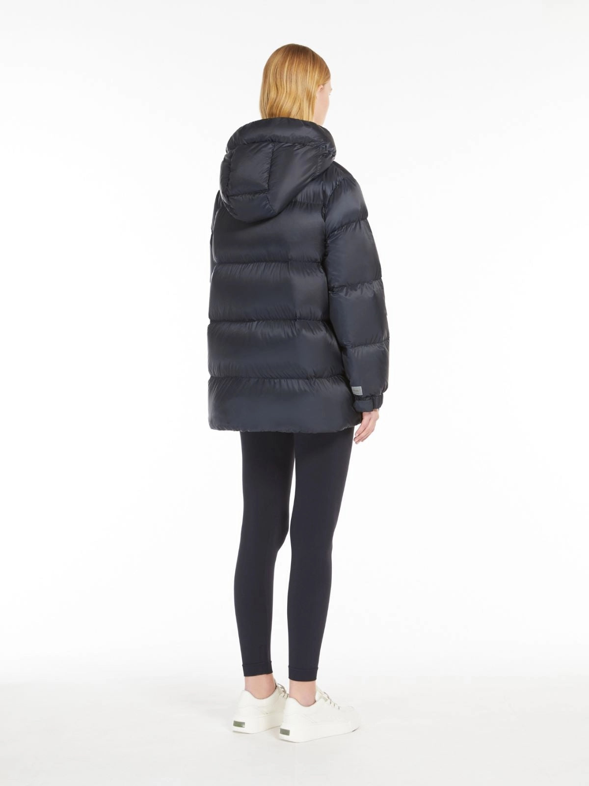 MAX MARA THE CUBE<BR/>Imbottito ampio in tela antigoccia - Blu notte SEIA 008 MAX MARA THE CUBE 