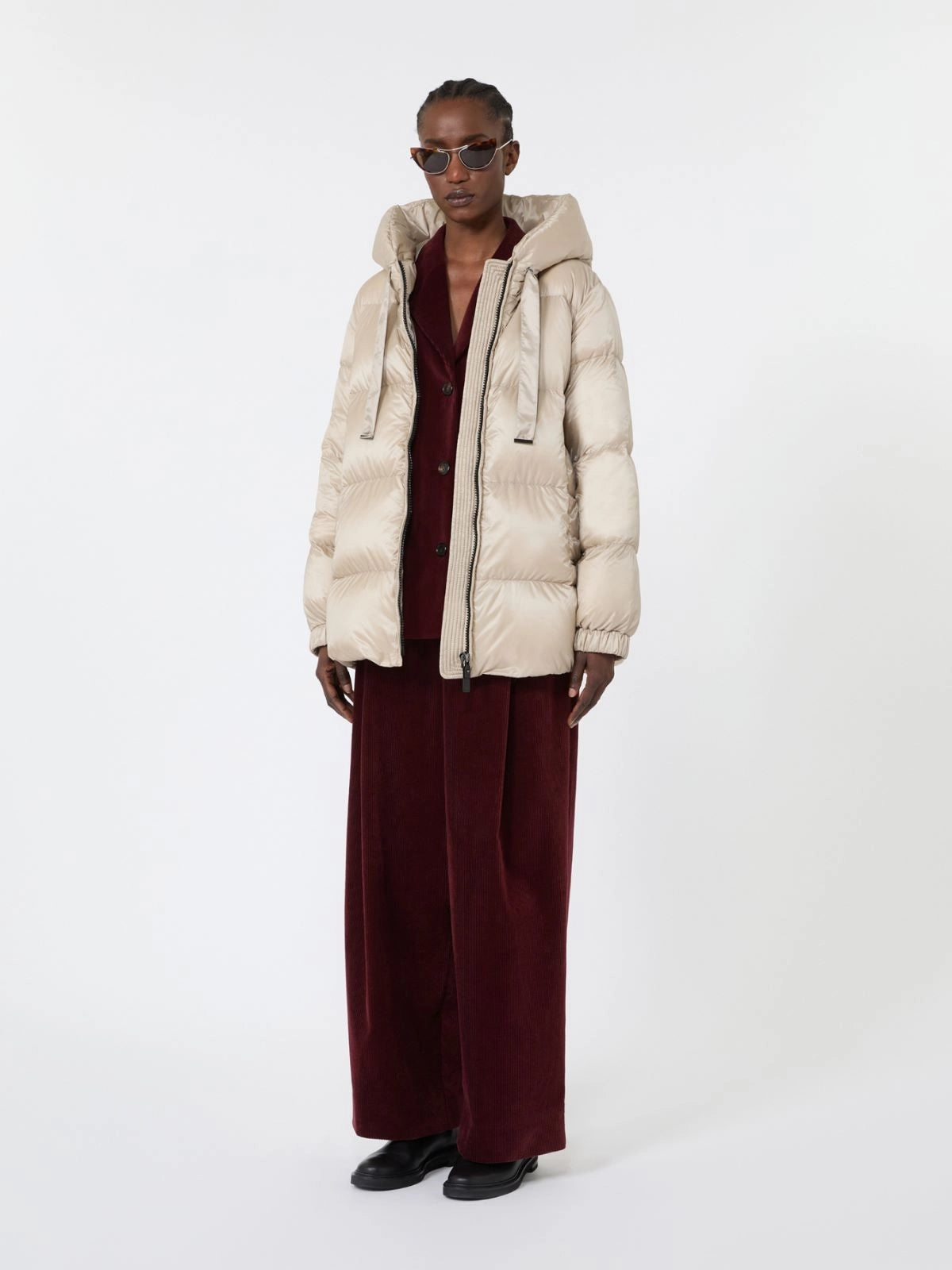 MAX MARA THE CUBE<BR/>Imbottito ampio in tela antigoccia - Naturale SEIA 034 MAX MARA THE CUBE 