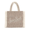 MC2 SAINT BARTH Borsa COLETTE SHEARLING-Twill Beige