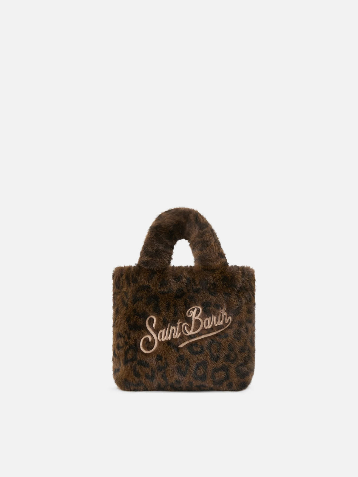 Borsa Mini Vanity Soft in effetto pelliccia con stampa leopardata<BR/> VAMI021 00212M MC2 SAINT BARTH 