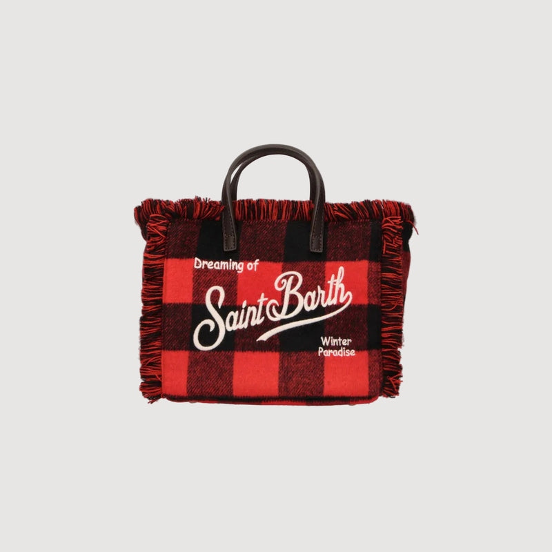 Mc2 Saint Barth borsa Vanity Mini Wool Check Lover<BR/> VAMI031 02687M MC2 SAINT BARTH 