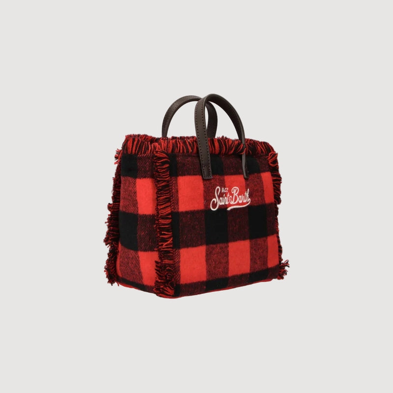 Mc2 Saint Barth borsa Vanity Mini Wool Check Lover<BR/> VAMI031 02687M MC2 SAINT BARTH 