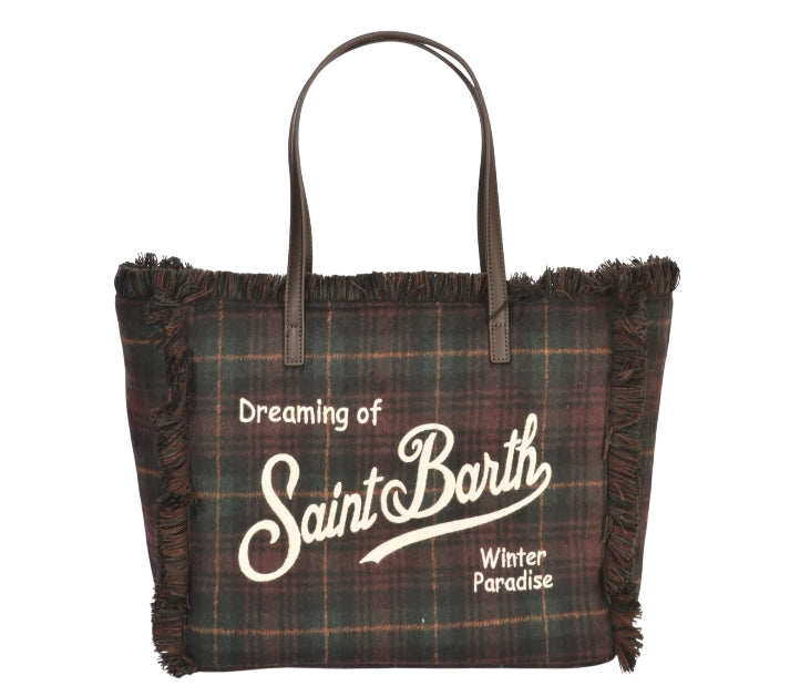 MC2 SAINT BARTH BORSA VANITY WOOL TARTAN VANI048 00468M MC2 SAINT BARTH 