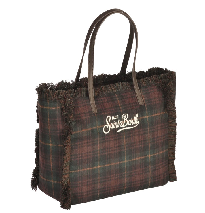MC2 SAINT BARTH BORSA VANITY WOOL TARTAN VANI048 00468M MC2 SAINT BARTH 