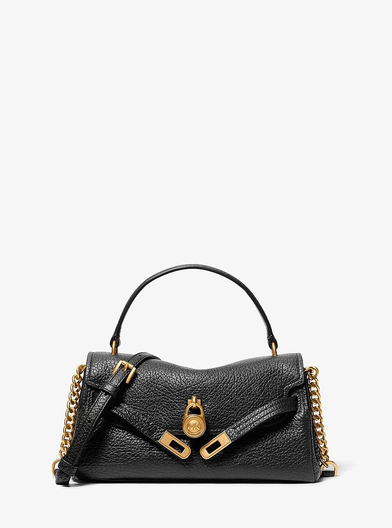 Borsa a Tracolla morbida Hamilton Moderne in pelle testurizzata extra-small<BR/> 32F6ANXC0E 001 MICHAEL KORS 