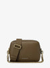 Camera bag a tracolla Bryant media in pelle martellata