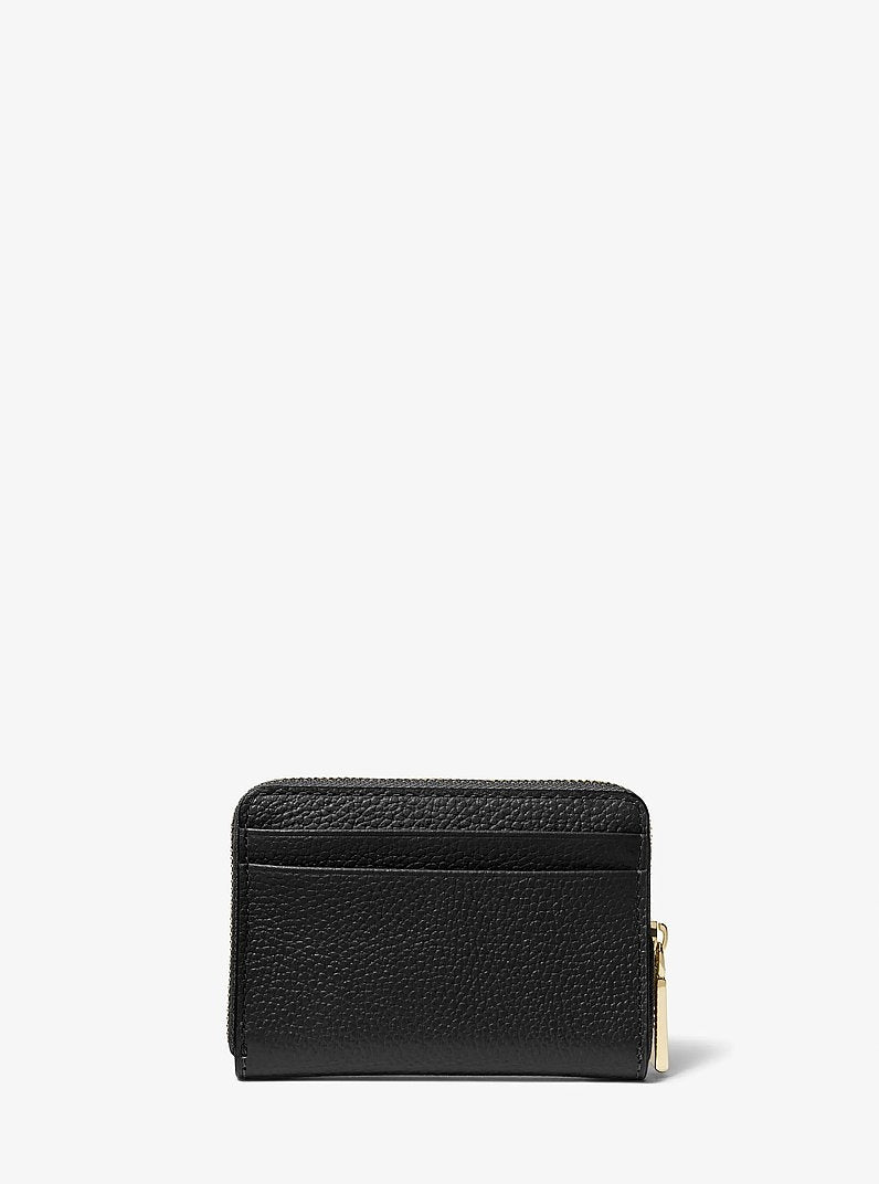 Porta carte di credito zip-around Jet Set piccolo in pelle martellata<BR/> 32T4GJ6Z5L 001 MICHAEL KORS 