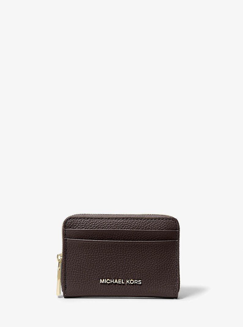 Porta carte di credito zip-around Jet Set piccolo in pelle martellata<BR/> 32T4GJ6Z5L 251 MICHAEL KORS 